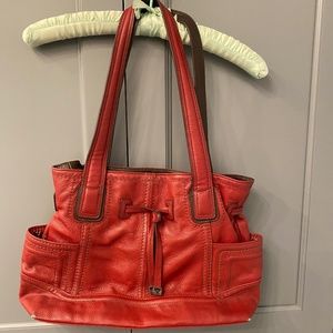 Tignanello rust leather purse